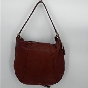 Fossil Gwen Convertible Crossbody Brown Leather Hobo Bag